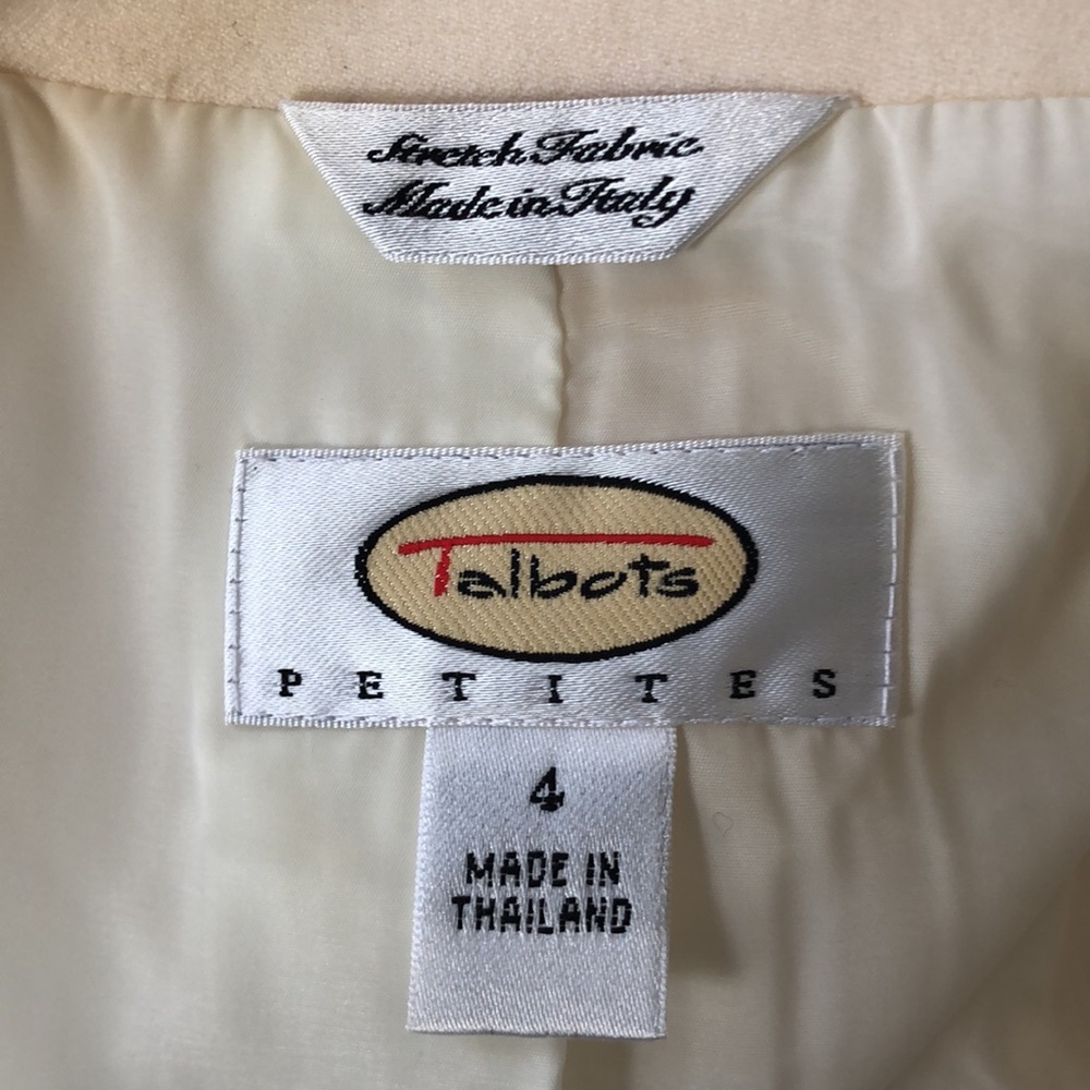 Talbots Ivory Wool Jacket - Picture 9 of 10